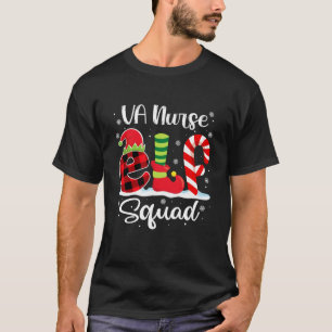 VA-Krankenschwester-Elfen-Trupp Weihnachts-Kranken T-Shirt