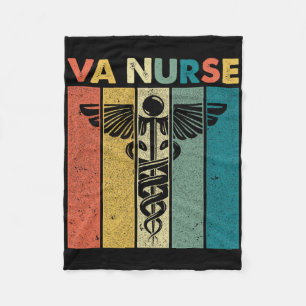 VA-Krankenschwester Retro Vintage Valentinstag Für Fleecedecke