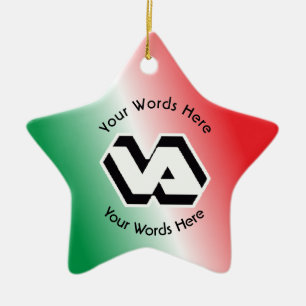 VA Logo Keramik Ornament