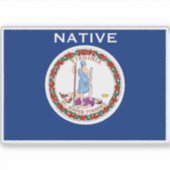 VA Native Aufkleber (Vorderseite)