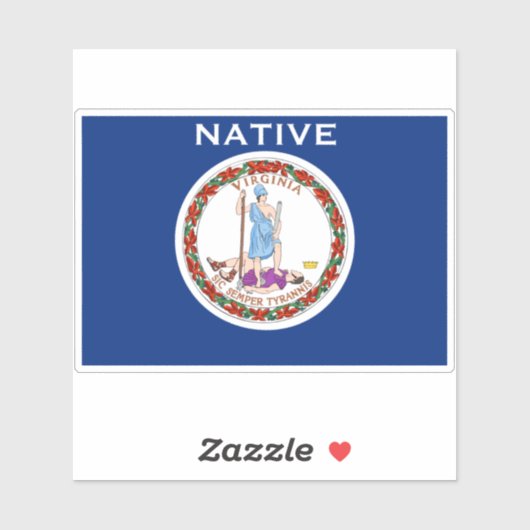 VA Native Aufkleber (Blatt)