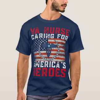 VA Nuring für Amerikas Helden Patriot Veterans T-Shirt