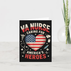 Va Nurse for Women arbeiten Patriotic 4. Juli Memo Karte
