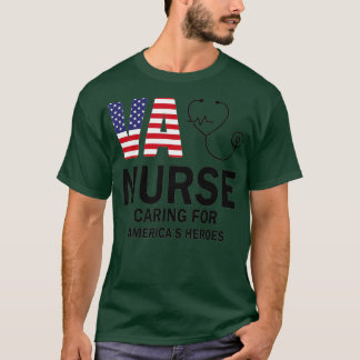 VA Nurse Kümmerte für amerikanische Helden T-Shirt