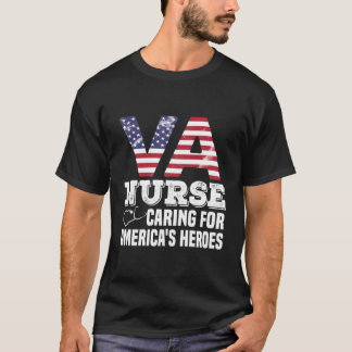 Va Nurse Kümmerte für Amerikas Helden Veteranen Af T-Shirt