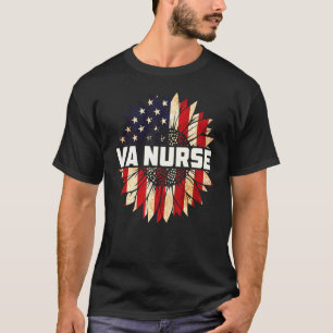 Va Nurse Real American Hero 4. Juli Us Patriot T-Shirt