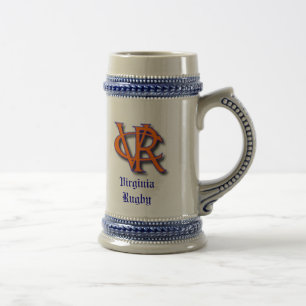VA-Rugby-Bier Stein Bierglas