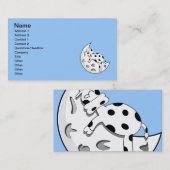 vaca_en_la_luna_Vector_Clipart Visitenkarte (Vorne/Hinten)