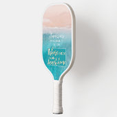 Vacation Beach House Minimalistischer Name der Skr Pickleball Schläger (Links)