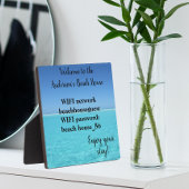 Vacation Beach Zuhause WIFI-Informationskennwort Fotoplatte