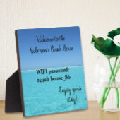 Vacation Beach Zuhause WIFI-Informationskennwort Fotoplatte