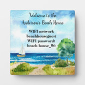 Vacation Beach Zuhause WIFI Kurzer Begriff Vermiet Fotoplatte (Vorderseite)