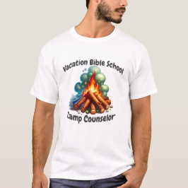 Vacation Bible School Campingberater Campfire T-Shirt