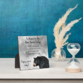 Vacation Cabin Bear Lodge Zuhause WIFI Information Fotoplatte (InSitu)