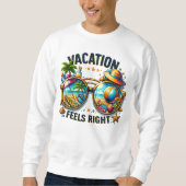 Vacation Feels Right Basic Sweatshirt USA (Vorderseite)