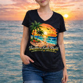 Vacation Feels Right Island V-Neck Shirt USA