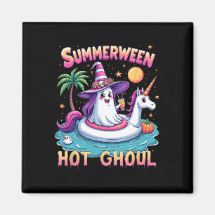 Vacation Halloween-Party Group Funny Summerween Wi Magnet