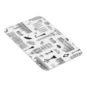 Vacation in Europe Pattern Magnet (Rechte Seite)
