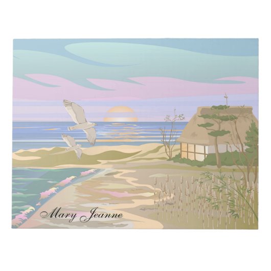 Vacation Island 2 Personalisierter Notepad Notizblock (Vorderseite)