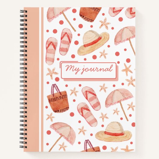 Vacation Memories Notebook | Travel Journal Notizblock (Vorderseite)