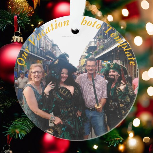 Vacation Memory Ornament Personalisieren Weihnacht