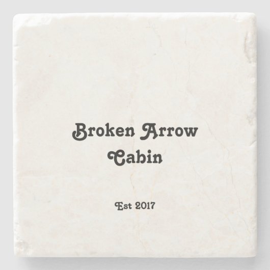 Vacation Rental Coaster Steinuntersetzer (Vorderseite)