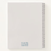 Vacation Rental Guest Feedback Simple Stone & Blue Notizblock (Rückseite)