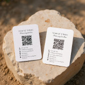 Vacation Rental Guest House Photo QR Code Visitenkarte