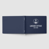 Vacation Rental Navy Blue Anchor Nautical Airbnb Gästebuch (Voll)