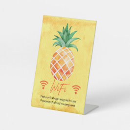 Vacation Rental Pineapers - WIFI-Kennzeichen Sockelschild