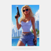 Vacation’s Over – Back from the Beach, Locked and  Acrylschild (Vorderseite)