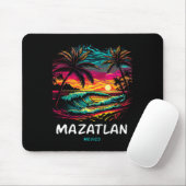 Vacation Souvenir Palm Tree Mazatlan  Mousepad (Mit Mouse)