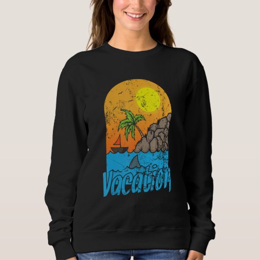 Vacation Summer Sun and Beach Sweatshirt (Vorderseite)