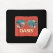 Vacation Sungles With Cool Oasis Statement  Mousepad (Mit Mouse)