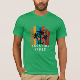 Vacation Vibes moderne typo grafische elegante Män T-Shirt