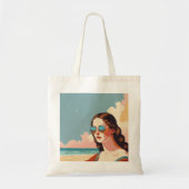 Vacation Vibes Mona Lisa Tote Bag Tragetasche (Vorne)