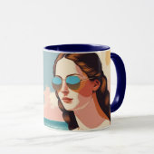 Vacation Vibes with Mona Lisa Tasse (VorderseiteRechts)