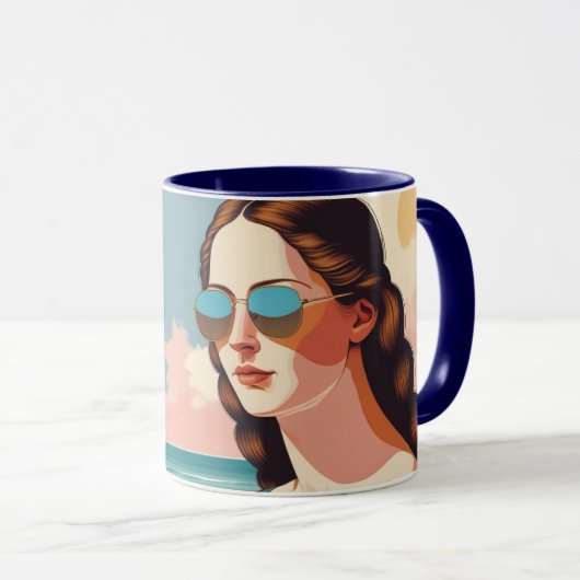 Vacation Vibes with Mona Lisa Tasse (VorderseiteRechts)