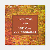 Vacation Zuhause Promo Wifi Code House Guest Magnet (Vorne)