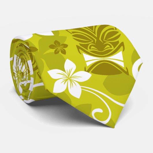 Vacationing Tiki Krawatte (Gerollt)
