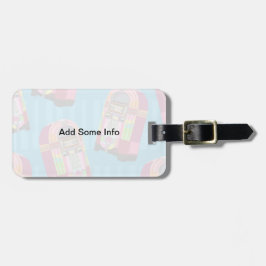 Vacations Rock Fun Jukebox Fifties Flair Gepäckanhänger