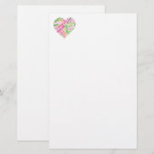 Vacationsbezogene Wörter Briefpapier (Vorne/Hinten)