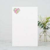 Vacationsbezogene Wörter Briefpapier (Stehend Vorderseite)