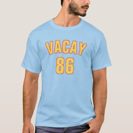 Vacay 86 Gelbe Sommerferien Spiel Grumps Meme T-Shirt
