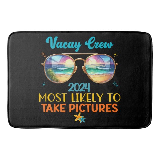 Vacay Crew 2024 Badematte (Vorderseite)
