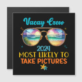 Vacay Crew 2024 Magnetkarte (Vorne/Hinten)