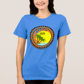 Vacay Hawaii Zielort mit Jahr Tri-Blend Shirt (Vorderseite)