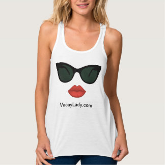 Vacay Ladys Red Lips Tank Top