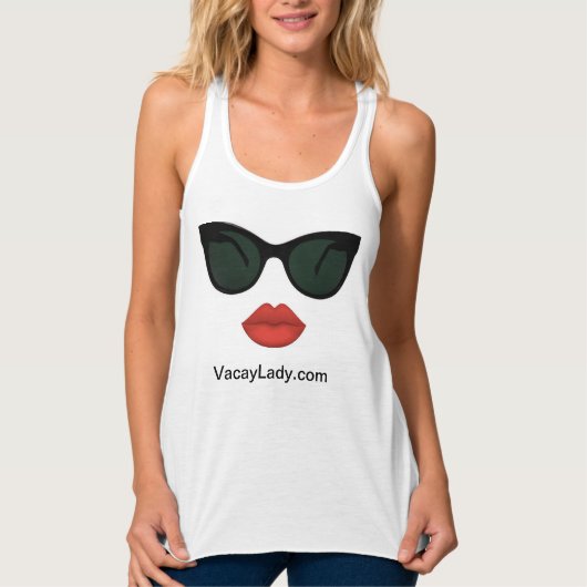 Vacay Ladys Red Lips Tank Top (Vorderseite)