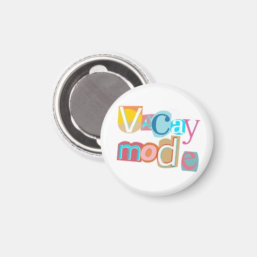 Vacay Magnet (Vorderseite/Rückseite)